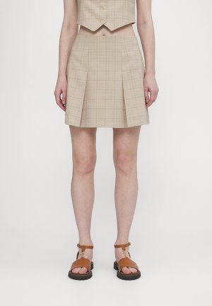 Claudie Pierlot SARAH CARREAUX - Mini suknja - beige