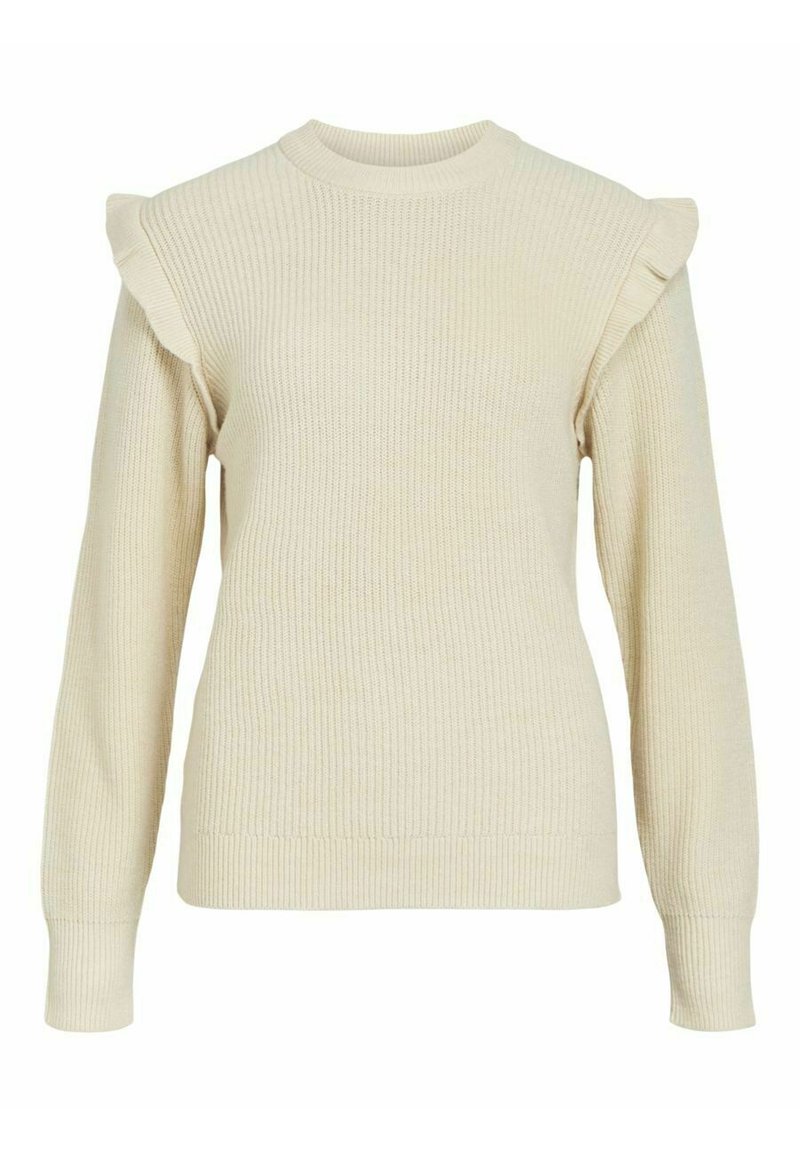 Object Objmalena Gebreide Trui Met Ruffles - Dames Pullover Noos