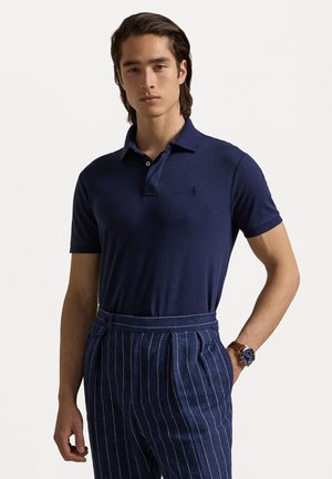CUSTOM SLIM FIT SOFT COTTON POLO SHIRT - Poloskjorter - refined navy