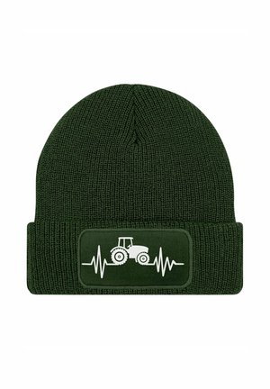 MIT PATCH TRAKTOR HERZSCHLAG - Beanie - oliv