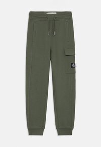 Calvin Klein Jeans BADGE RELAXED PANTS - Joggebukse - thyme
