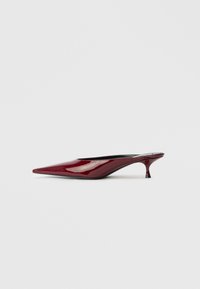 Ciabattine con tacco - burgundy