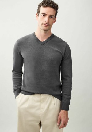 Strickpullover - charcoal grey