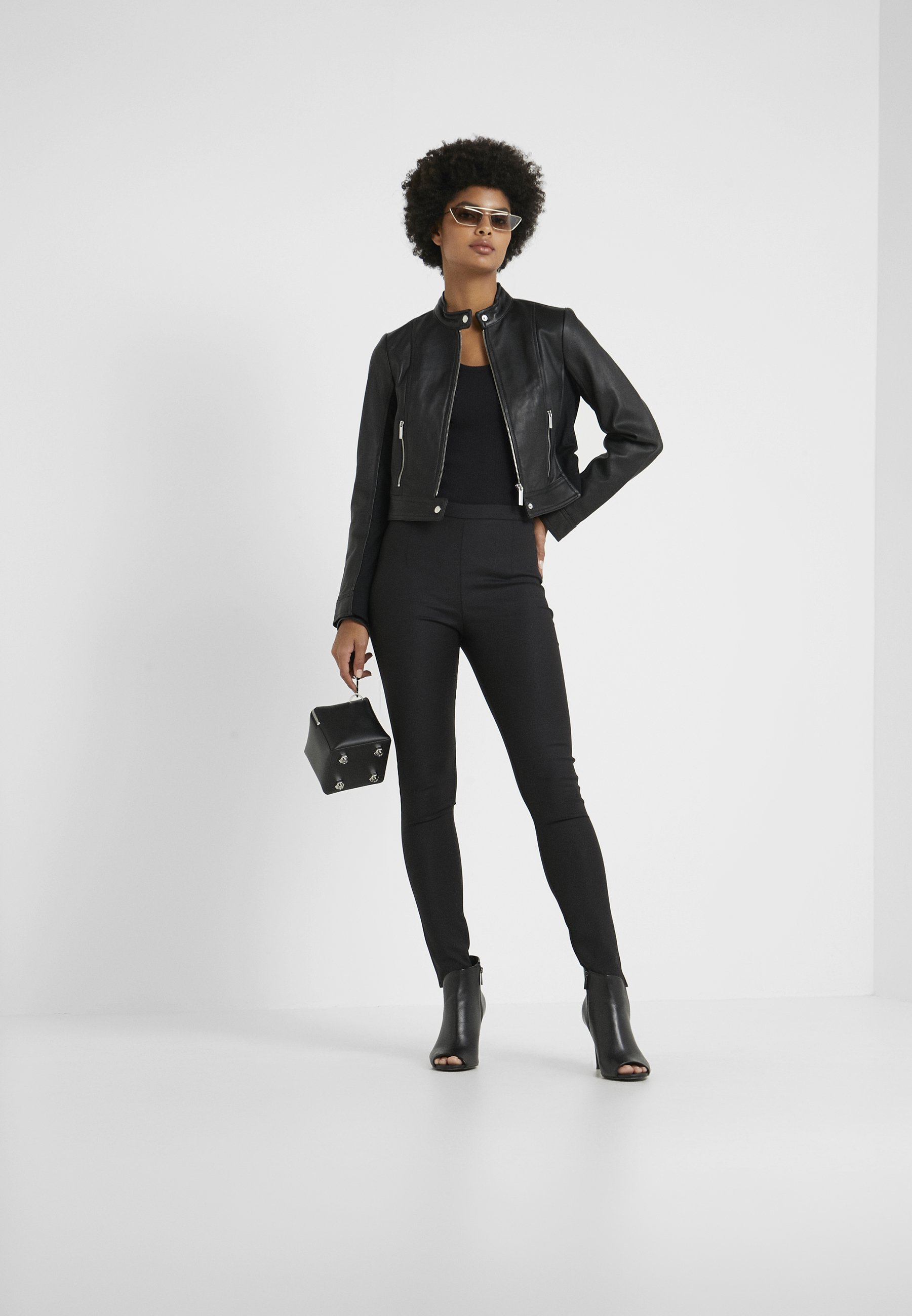MICHAEL Michael Kors PONTI COMBO Skinnjakke black MICHAEL Michael Kors PONTI COMBO Skinnjakke black