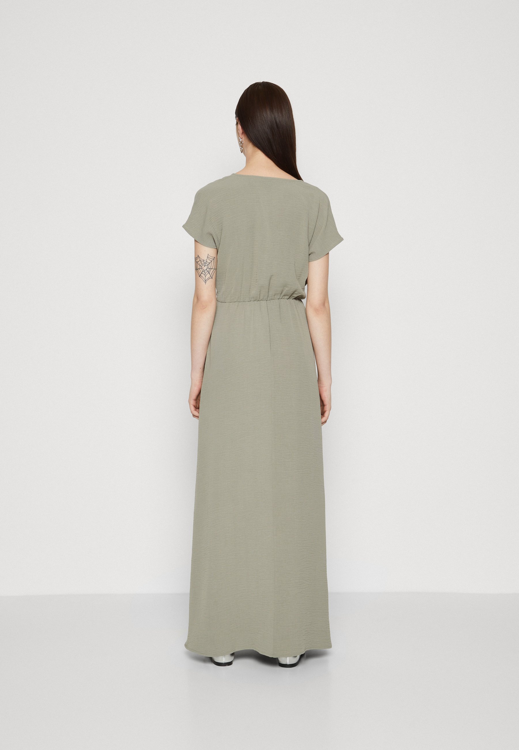 VERO MODA Damen Midikleid – Vmalva Sl Metal Calf Dress, Eleganter Mittelknie-Look