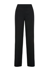 WIDE LEG HIGH WAISTED  - Bukser - black