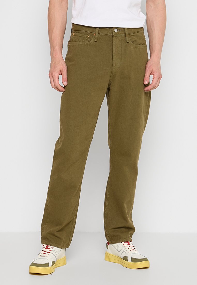 Denham Relaxed fit jeans olijfgroen