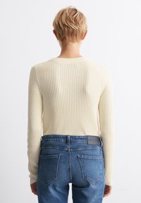 Marc O'Polo DENIM CREW NECK - Jumper - white blush