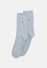 WOMEN 2 PACK - Zoknik - light blue melange