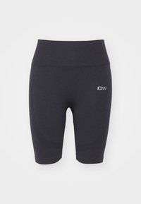 ICANIWILL SOFT SEAMLESS BIKER SHORTS - Leggingek - black