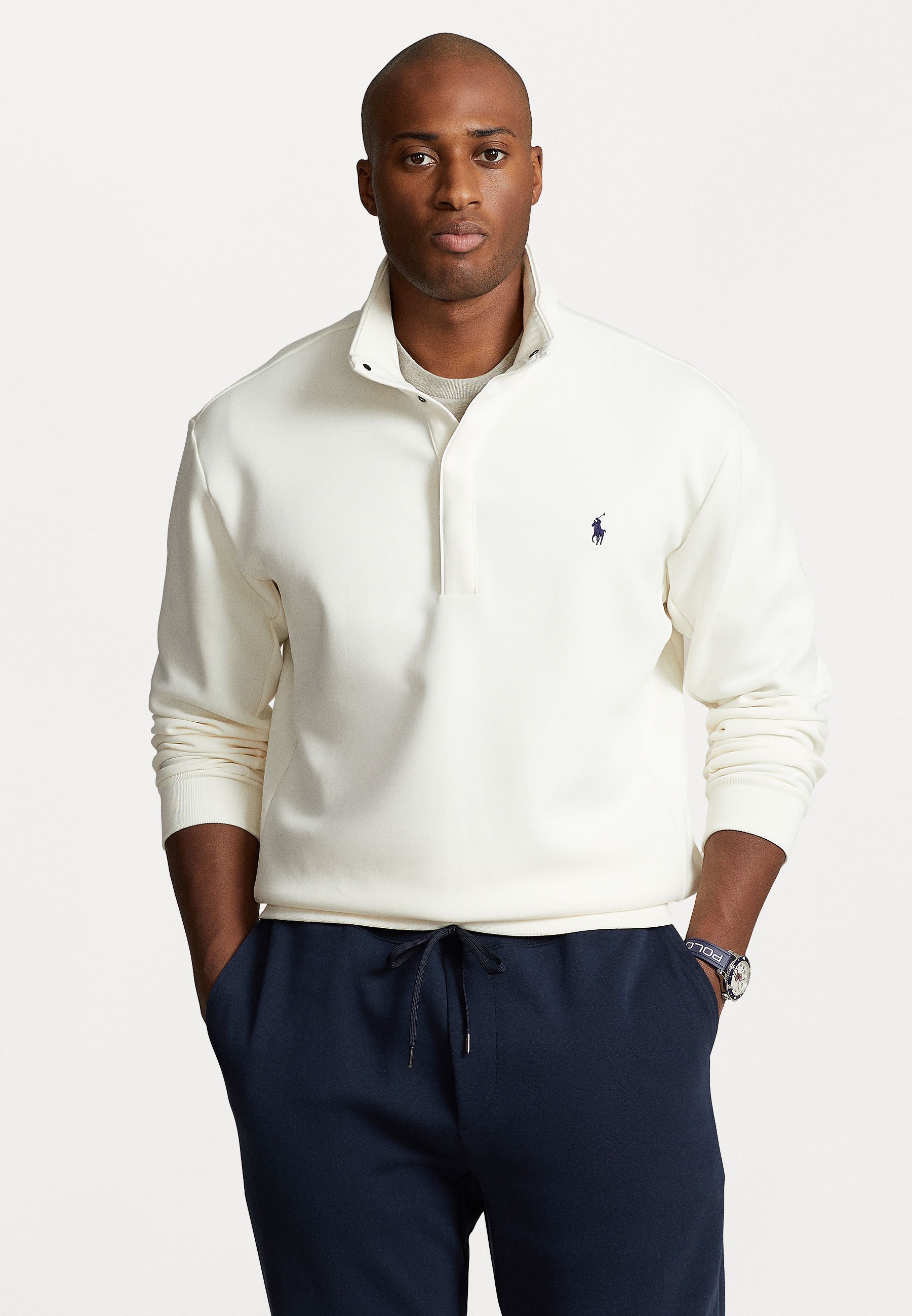 Polo Ralph Lauren Big & Tall DOUBLE KNIT MOCKNECK PULLOVER 