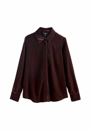 REGULAR FIT -LONG SLEEVE - Hemdbluse - chocolate brown