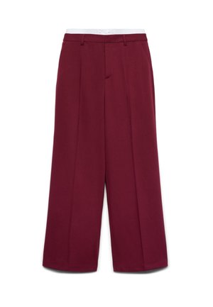 Calliope, PANTALONE LUNGO TINTA UNITA - Pantaloni - bordeaux