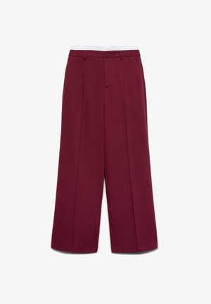 Calliope, PANTALONE LUNGO TINTA UNITA - Pantaloni - bordeaux