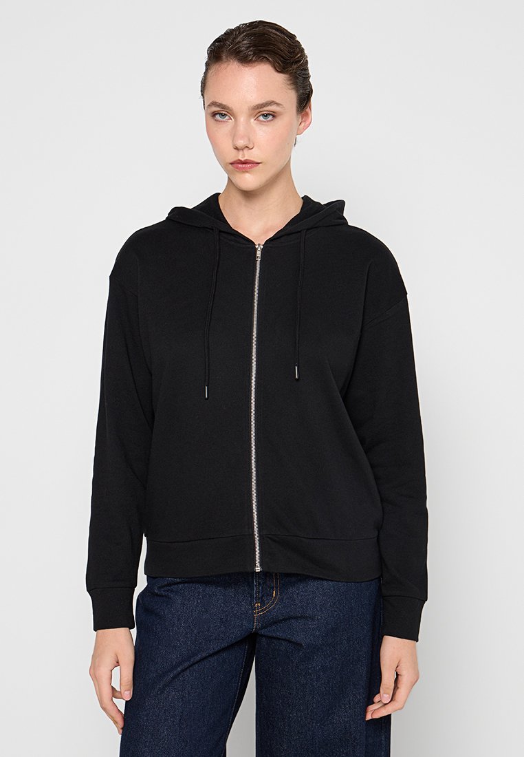 JDY Sweater met rits zwart