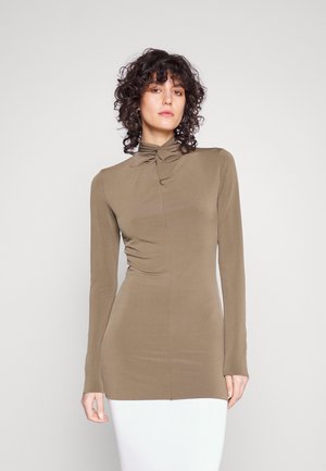 DAY Birger et Mikkelsen GAVIN DELICATE STRETCH - Μπλούζα με μακριά μανίκια - breen