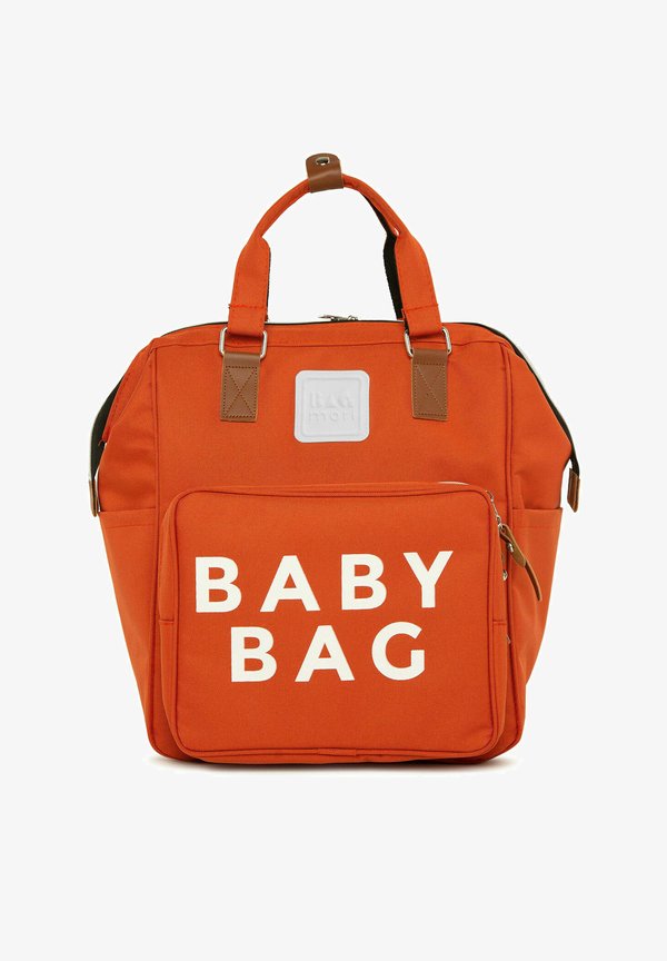 BABY BAG PRINTED DIAPER BAG BACKPACK – Wickeltasche – orange