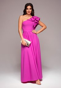 Ombre Společenské šaty - fuchsia