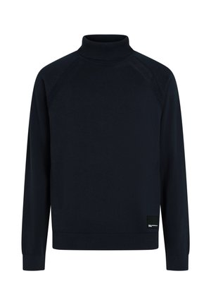 Karl Lagerfeld Jeans, KLJ LIGHTWEIGHT KNIT ROLLNECK - Striktrøje - peacoat