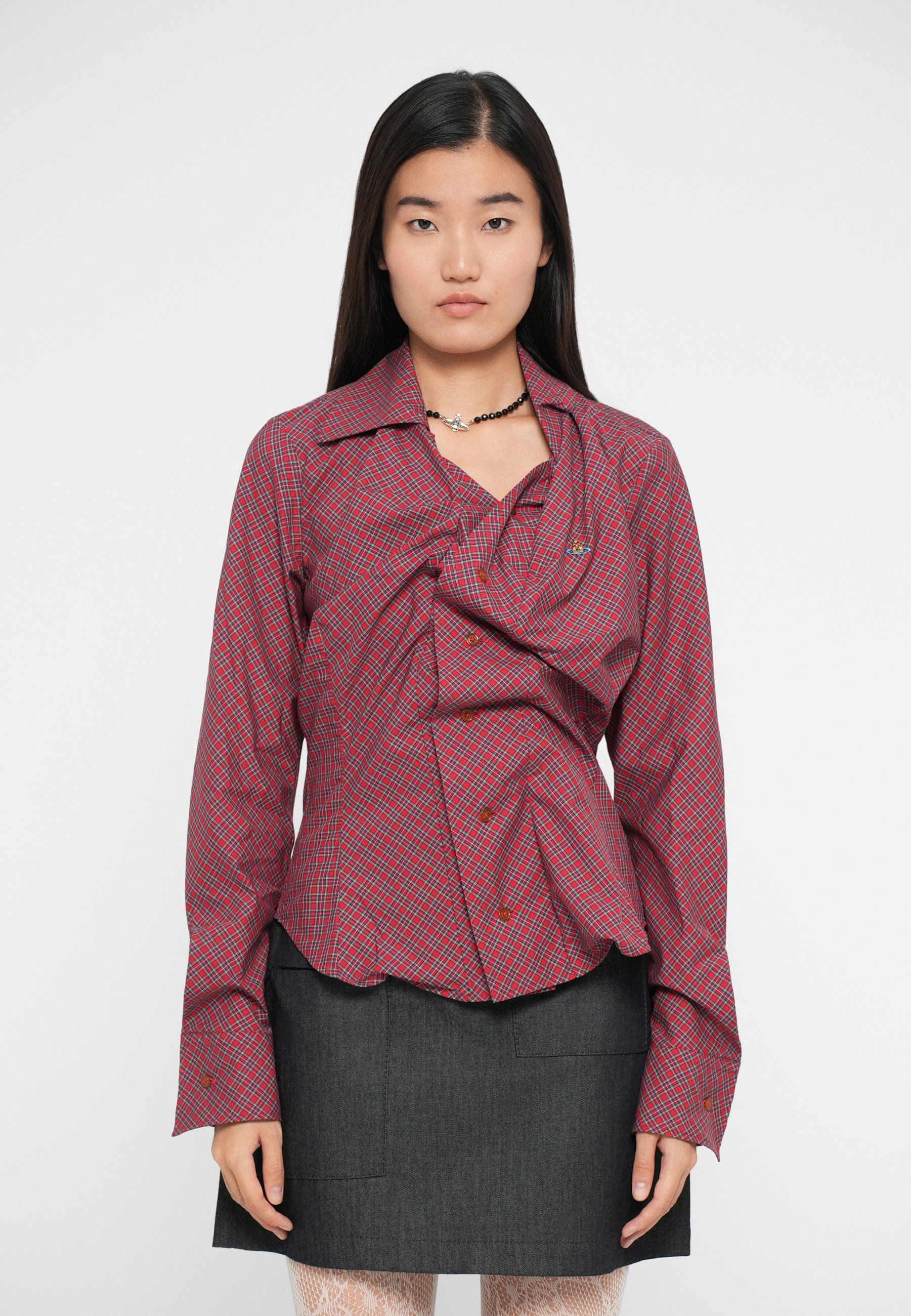 Vivienne Westwood DRUNKEN SHIRT - Button-down blouse - red - Zalando