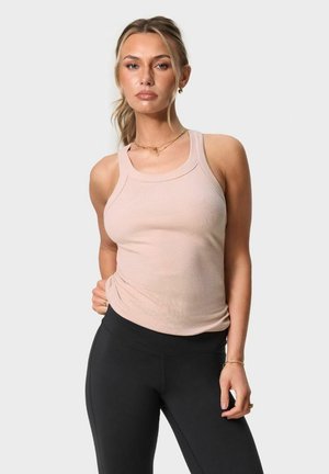 Frank Dandy, RACER TANK TOP - Linne - almond