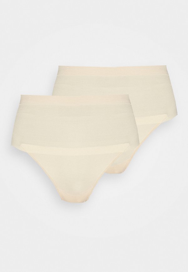 COVER YOUR BASES THONG 2 PACK - Thong - beige4