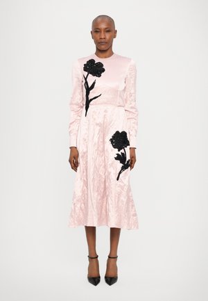 LONG SLEEVE ALINE MIDI DRESS - Iltapuku - pink