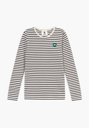 Langærmet T-shirt - white