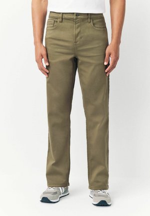 Tiesaus kirpimo džinsai - mushroom brown