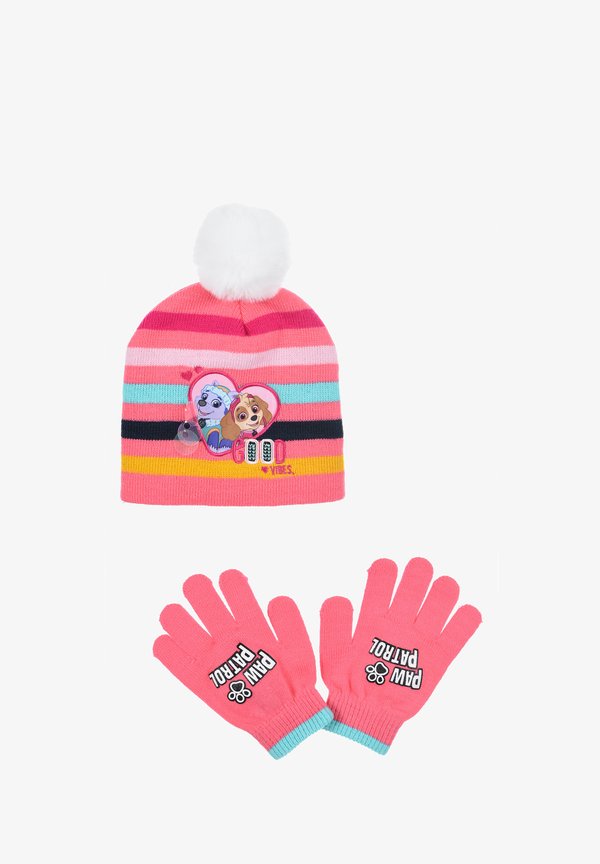 SET 2 TLG UNISEX - Fingerhandschuh - rosa