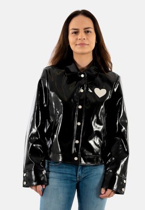 Imitatieleren jas - noir