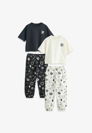 JOGGER 2 PACK SET - Pižamos komplektas - black/ecru