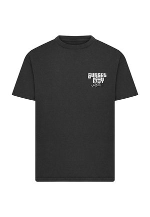 Mister Tee, SUNSET CITY VINTAGE HEAVY LOOSE  - Camiseta estampada - black