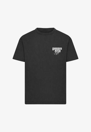 Mister Tee, SUNSET CITY VINTAGE HEAVY LOOSE - Camiseta estampada - black