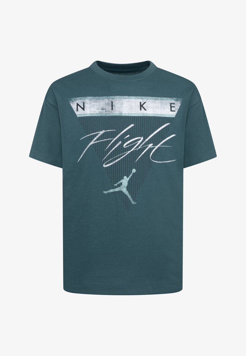 Jordan FLIGHT JUMPMAN TEE - Printtipaita - oxidized green