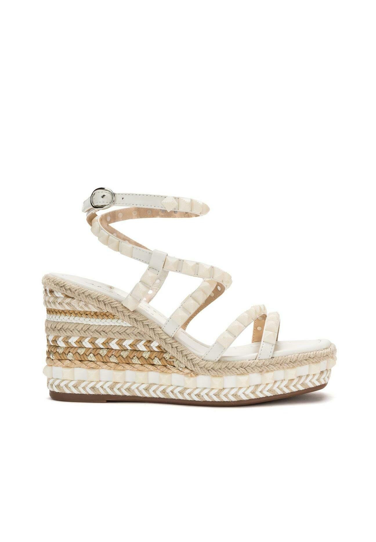 Alma en Pena OLIVINO - Sandalias de cuña - blanco - Zalando.es