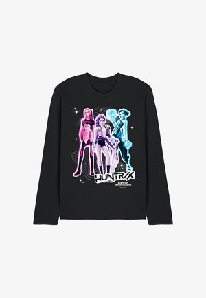 NETFLIX, KPOP DEMON HUNTERS HUNTRIX SCRAPBOOK HOMAGE - Long sleeved top - black