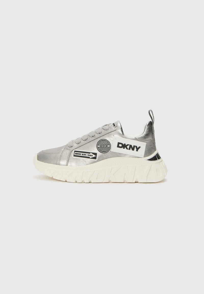 DKNY LEXIE - Baskets basses - silver-coloured