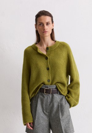 LONGSLEEVE ROUNDNECK - Strickjacke - deep pea
