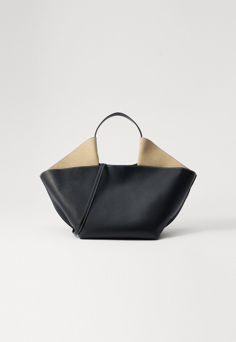 Ree Projects ANN MEDIUM PEBBLE GRAIN - Handtasche - black/schwarz ...