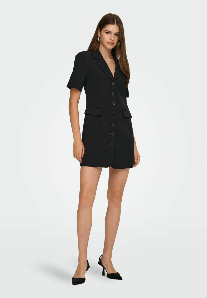 princess polly baby blue dress Sosandar Double Breasted Blazer Mini Dress, Black