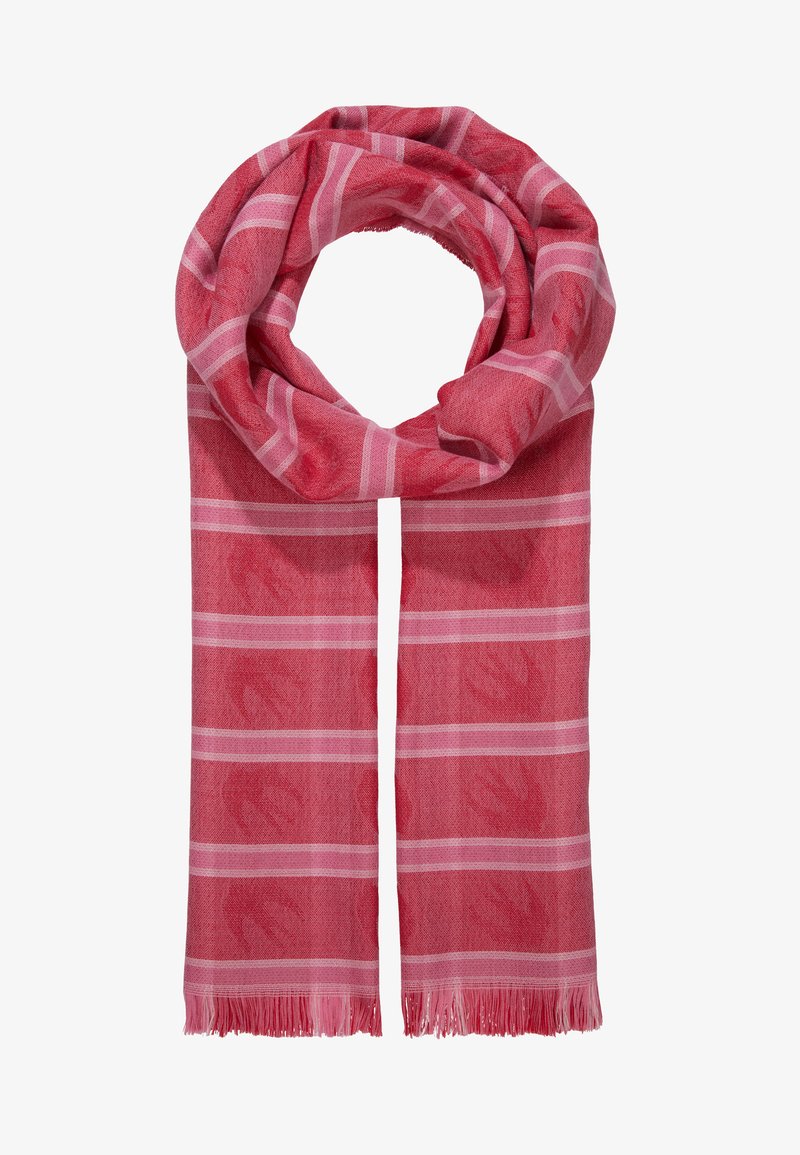 Mcq Alexander Mcqueen Swallow Check Scarf Schal Red Rot Zalando At
