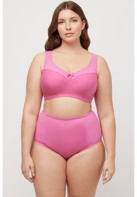 Ulla Popken COMFORT KELLY STRUCTUUR CUP C-H - Triangel BH - pink