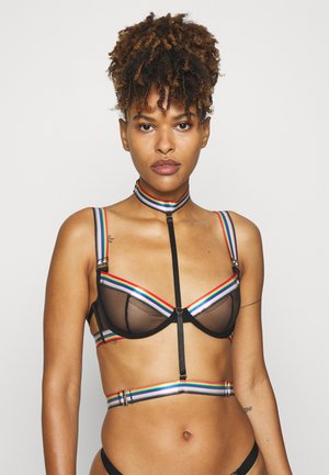STRIPE ELASTIC HARNESS - Övriga accessoarer - black/rainbow