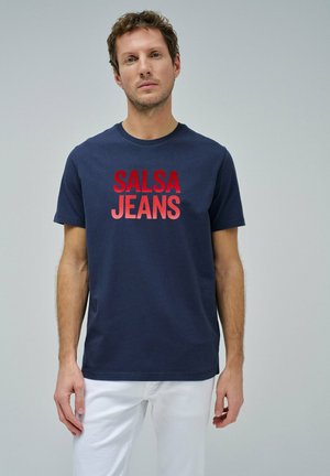 Camiseta estampada - blau