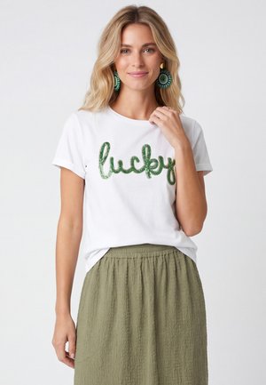 usha, T-shirt imprimé - white