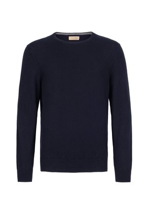Falconeri, ULTRASOFT ROUND NECK - Striktrøje - Blue