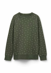 Niet geselecteerd, military green stampa polka dot