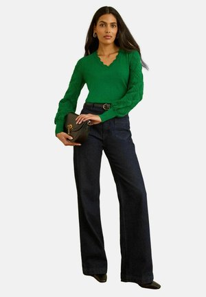 REGULAR FIT  - Strickpullover - emerald green