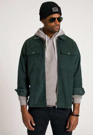 ZIPPER, LANGARM, MODERN FIT, KENTK - Summer jacket - graugrün